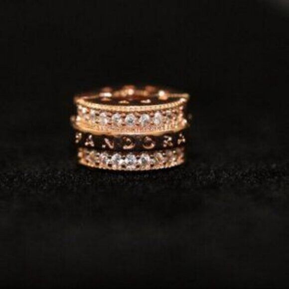 NEW Pandora Logo Clip Bracelet Charm